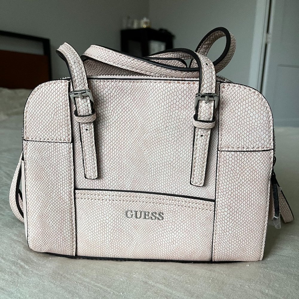 Guess Huntley Cali Satchel Rose Handbag